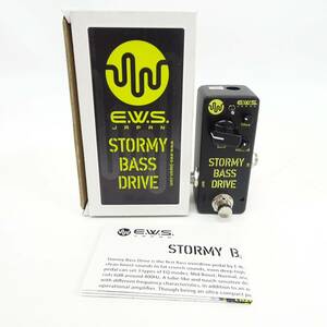 E.W.S. JAPAN STORMY BASS DRIVE ベース用オーバードライブ エフェクター 通電未確認 箱・説明書付き