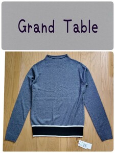 送料無料★Grand Table グランターブル ウール混ニット グレー サイズ9