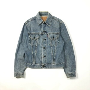 [1996年製 復刻モデル] リーバイス LEVIS 日本製 557 3rd デニム トラッカー ジャケット 38 アイスブルー ビンテージ サード Levis