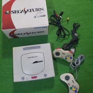 SEGA SATURN セガサターン HST-3220 本体 動作確認済み コントローラー 2個 コントローラ レトロゲーム セガ ゲーム機器 SS