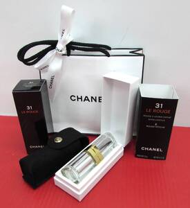 未使用 CHANEL シャネル 31 LE ROUGE トランテアン ル ルージュ 8 ROUGE FETICHE・リップスティック ポーチ 紙袋 セット