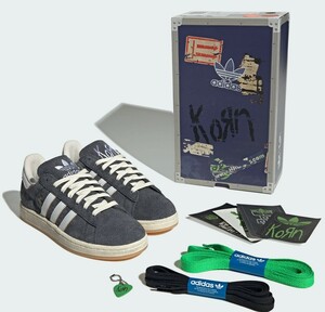 Korn × adidas Originals Campus 2 Black/White/Gumコーン × アディダス オリジナルス キャンパス2 ブラック/ホワイト/ガム