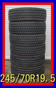 ■新品タイヤ■　BRIDGESTONE W999 245/70R19.5 136/134J 6本 冬タイヤ スタッドレス トラック 激安 送料無料　E720