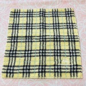 【人気柄】新品/BURBERRY/タオルハンカチ/正規品/バーバリー/綿100%/未使用/即決あり/匿名発送/日本製/ノバチェック/ハンドタオル/黄色/j