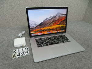 MacBook Retina A1398 究極PC◆ CS6 ＆ Office付◆高速Core i7 / 16GB / SSD 512GB◆PC1台で、ダブル macOS & Win11◆中古美品◆15.4型