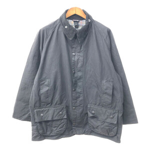 イングランド製 Barbour バブアー BEAUFORT ビューフォート オイルドジャケット ブラック (メンズ XL相当) 中古 古着 Q3600