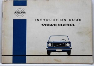 VOLVO MODEL 142/144 OWNERS MANUAL 英語版