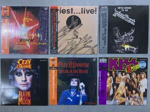 音楽LD 6枚セット オジー・オズボーン OZZY OSBOURNE / ジューダス・プリースト JUDAS PRIEST / DEEP PURPLE / KISS いろいろまとめて