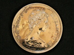 イギリス◆25ニューペンス 銀婚式記念プルーフ銀貨■ケース付き 1972年/UK 25New Pence-ElizabethⅡ Silver Wedding;Silver Proof coin