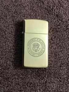 ZIPPO ジッポ ソリッドブラス ジッポー SOLID BRASS オイルライター ダブルイヤー double year 1988年製 中古品 希少品 真鍮 金色 スリム