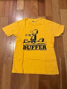 DUFFER ダファー スヌーピー ゾンビ Tシャツ 半袖 イエロー カラシ色　USED品