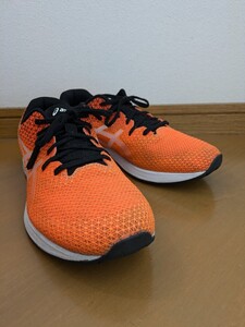 ASICS アシックス LYTERACER4 ライトレーサー4 27.0cm スタンダード２Ｅ オレンジ×ブラック