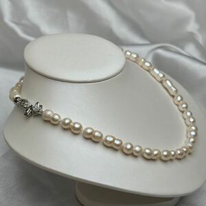 本真珠ネックレス42cm パールネックレス7-16mm jewelry necklace Pearl ネックレス