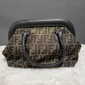 1円　FENDI フェンディ　ハンドバッグ　トートバッグ　ズッカ柄