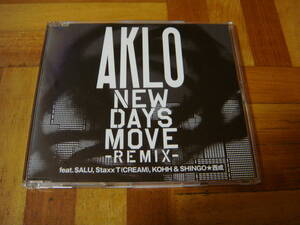 廃盤!AKLO『NEW DAYS MOVE-REMIX- feat. SALU, Staxx T, KOHH&SHINGO★西成』BACH LOGIC ZORN PUNPEE 5lack PSG BAD HOP 呂布カルマ 志人