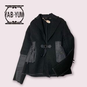 サンプル 未使用 YAB-YUM ヤブヤム ジャケット レディース 肉厚起毛ウール size:M 日本製