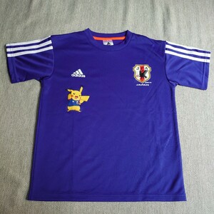 [美品]adidas 日本代表　ユニフォーム　Tシャツ　 140サイズ　サッカー　アディダス　キッズ