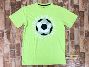 OLD NAVY オールドネイビー キッズ サッカーボールプリント 半袖Tシャツ XL(14-16) 蛍光黄色