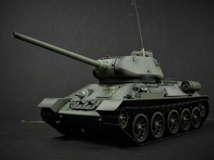 【Ver.7.0・赤外線ユニット・BB弾発射・サウンド・発煙仕様 2.4GHz】Heng Long 2.4GHz 1/16 戦車ラジコン ソ連 T-34