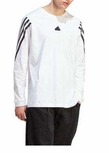 送料無料 新品 adidas フューチャーアイコン3ストライプス長袖TシャツXL