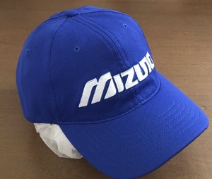 MIZUNO キャップ 旧 M ロゴ RUNBIRD 併用 CAP 青 ブルー 当時 モノ 野球 ゴルフ 陸上 など スポーツ 好きに も 帽子 シェア 共用 ミズノ