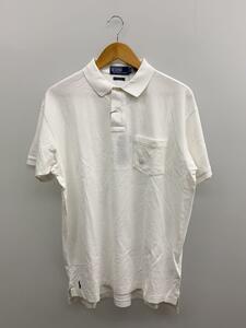 POLO RALPH LAUREN◆ポロシャツ/M/コットン/WHT/無地/MNPOKNI1N822400