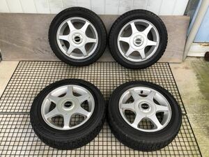 Giraru 155/65R13 5J+45 4穴 PCD100、110、114.3 13インチ マルチ スタッドレスタイヤホイール 4本セット 142