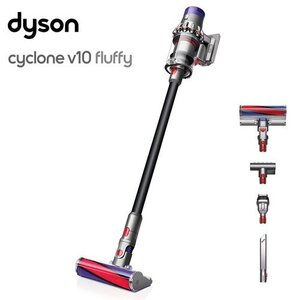 新品 dyson ダイソン Cyclone V10 fluffy ブラック サイクロン コードレスクリーナー SV12 FF LF BK