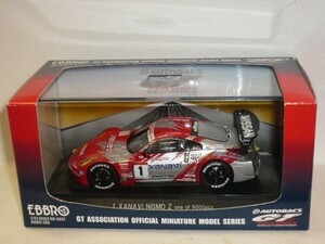 ☆1/43 EBBRO JGTC2004 Xanavi Nismo Z Mo.1 銀/赤