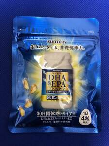 サントリー送料無料☆DHA&EPA＋ビタミン　セサミンEX30日分120粒