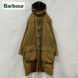 Barbour/バブアー/A871 WAX DUFFLE COAT/ワックス ダッフルコート/オイルドコート/オイルドジャケット/ブラウン/Lサイズ/裏地チェック/L