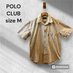 ポロクラブ　【POLO CLUB 】半袖　シャツ　チェック柄　サイズM