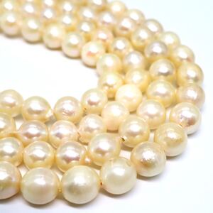 1円〜!!●アコヤ本真珠2連ネックレス●J 約65.7g 約55.5cm 約6.0-6.5mm珠 pearl necklace jewelry パール プリンセス DA0/DC0 B106