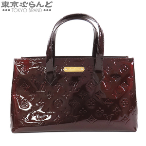 101749196 ルイヴィトン LOUIS VUITTON ウィルシャー PM M93641 アマラント モノグラムヴェルニ ハンドバッグ レディース