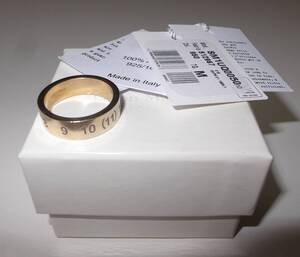 maison margiela マルジェラ　number ring 指輪 ナンバー リング sizeM gold