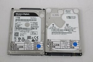 WestrenDigital 1TB 2.5 HDD SATA 動作品 2個セット☆