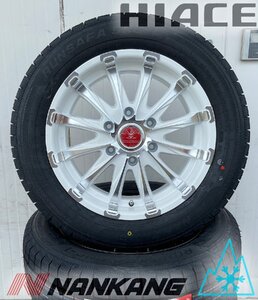 車検対応 新品 取付ナットセット スタッドレスタイヤホイールセット 17インチ NANKANG SNC-1 215/60R17 109/107Q BD12