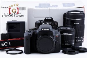 【中古】Canon キヤノン EOS Kiss X9i ダブルズームキット 元箱付き