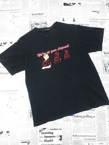 アールニューボールド R.NEWBOLD Tシャツ コットン100% 半袖 女性 プリント M 黒 ブラック X-003950 ゆうパケット