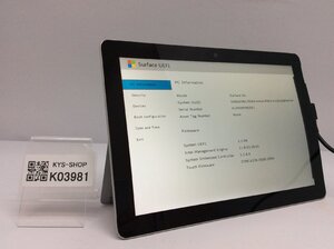 ジャンク/ Microsoft Surface Go Intel Pentium 4415Y メモリ8.19GB NVME128.03GB 【K03981】