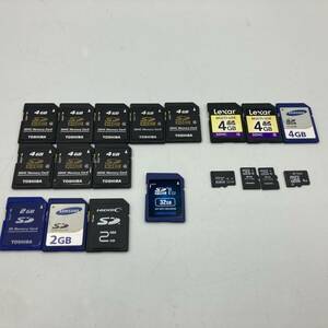 SDカード micro SDカード 19枚 まとめ セット 2GB 4GB 32GB TOSHIBA SAMSUNG Lexar GREEN HOUSE 動作未確認 ジャンク ##H46