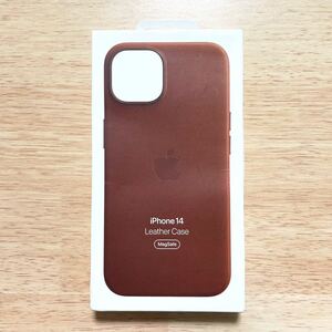 ★新品★Apple アップル 純正 iPhone 14 レザーケース・アンバー 35B44