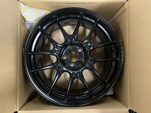 【エンケイ】【enkei】Racing GTC02 18インチ 8.5j 5h PCD100 Off 35 ガリ傷有り 1本のみ マットブラック 中古【倉庫A】