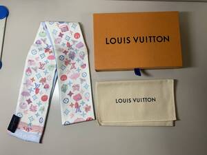 【質屋 尾張屋商店 東京】☆極美品☆ LOUIS VUITTON ルイヴィトン スカーフ バンドー サマーウインター M76431