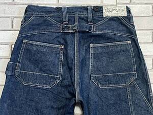 ＵＳＥＤ　フリーホイーラーズ　FREEWHEELERS　デニムワークパンツ　シンチバック　サイズ２８　UNION SPECIAL OVERALLS