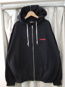 X-LARGE エクストララージ XLARGE STANDARD LOGO ZIP HOODED SWEATSHIRT ブラック XLサイズ 2024 最新人気品