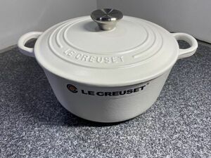LE CREUSET ル・クルーゼ 両手鍋 ココット ロンド 21177-24cm ホーロー鍋 料理 調理器具 未使用