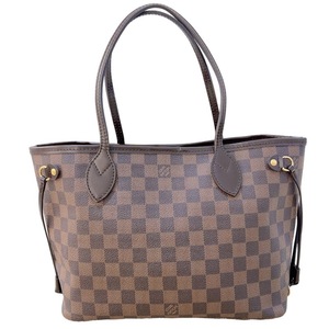 ルイ・ヴィトン LOUIS VUITTON ネヴァーフルPM N51109 ブラウン　ゴールド金具 ダミエ・エベヌ キャンバス ハンドバッグ レディース 中古