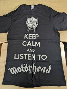 【服飾】 ビンテージ レア Tシャツ バンド 当時物? MOTORHEAD モーターヘッド KEEP CALM DELTA S 黒 半袖