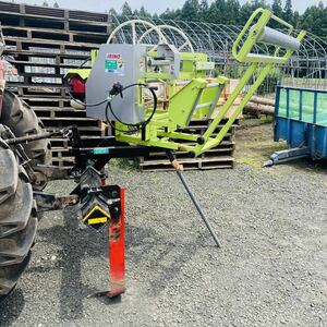 ニンニク　ビニール巻き　マルチ巻き取り機　サブソイラー